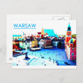 ワルシャワのはがき ポストカード (正面/裏面)