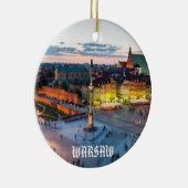 ワルシャワのクリスマスのオーナメント セラミックオーナメント (右)