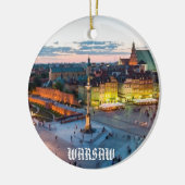ワルシャワのクリスマスのオーナメント セラミックオーナメント (左)