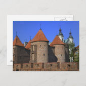 ワルシャワのバービカン教会とポーリン教会 ポストカード (正面/裏面)