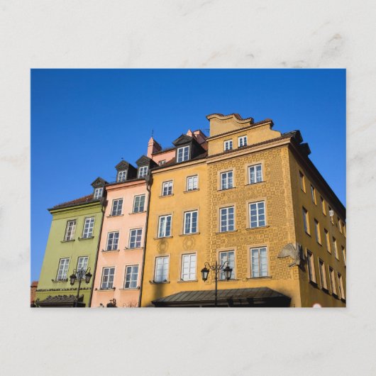 ワルシャワの旧市庁舎 ポストカード (正面)