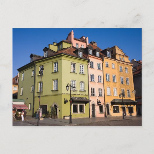 ワルシャワの旧市庁舎 ポストカード (正面)