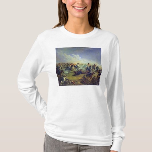 ワルシャワの近くで攻撃している監視ユサール Tシャツ (正面)