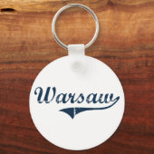 ワルシャワニューヨーククラシックデザイン キーホルダー (正面)