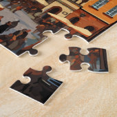 ワルシャワポーランドトラベルアートヴィンテージ ジグソーパズル (側面)