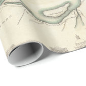 ワルシャワポーランド(1831年)のヴィンテージの地図 ラッピングペーパー (ロールコーナー)