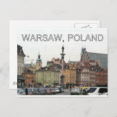 ワルシャワポーランドMIASTO旧市街V.2 ポストカード (正面/裏面)