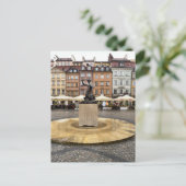 ワルシャワマーメイドオールドタウンポーランド ポストカード (スタンド正面)