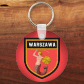 ワルシャワ国旗 キーホルダー (正面)