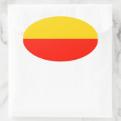 ワルシャワ国旗 楕円形シール (バッグ)