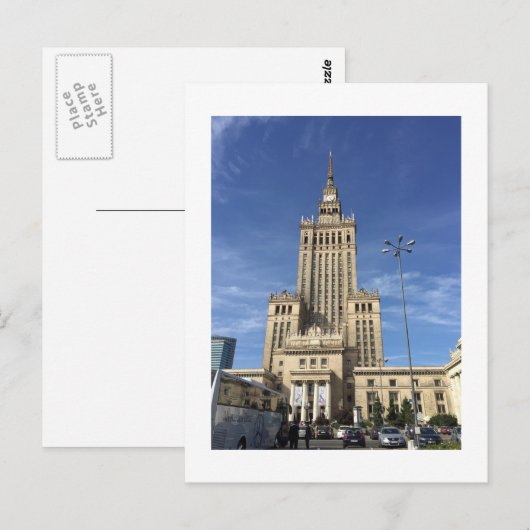 ワルシャワ塔 ポストカード (正面/裏面)