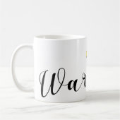 ワルシャワ州旗ハート，ワルシャワ，ポーランド コーヒーマグカップ (左)