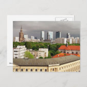 ワルシャワ市街 ポストカード (正面/裏面)