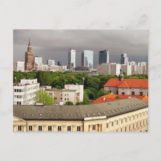 ワルシャワ市街 ポストカード (正面)