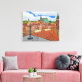 ワルシャワ旧市街キャンバス印刷 キャンバスプリント (インサイチュ (リビング))