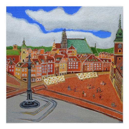 ワルシャワ旧市街ポスター ポスター (正面)