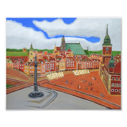 ワルシャワ旧市街写真 フォトプリント            (正面)