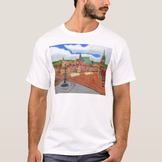 ワルシャワ旧市街 Tシャツ (正面)