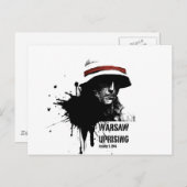 ワルシャワ暴動 ポストカード (正面/裏面)