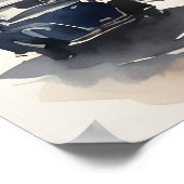 ワルシャワ水彩画 ポスター (角)