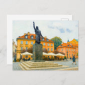 ワルシャワ油彩画 – ヤン・キリンスキー記念碑 シーズンポストカード (正面/裏面)