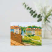 ワルシャワ油彩画 – 市壁からの眺め シーズンポストカード (スタンド正面)