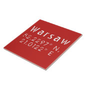 ワルシャワ緯度(経度) タイル (側面)