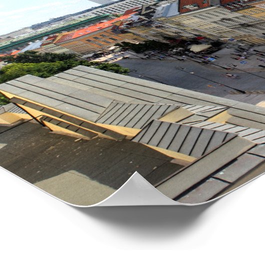 ワルシャワ表示 ポスター (角)