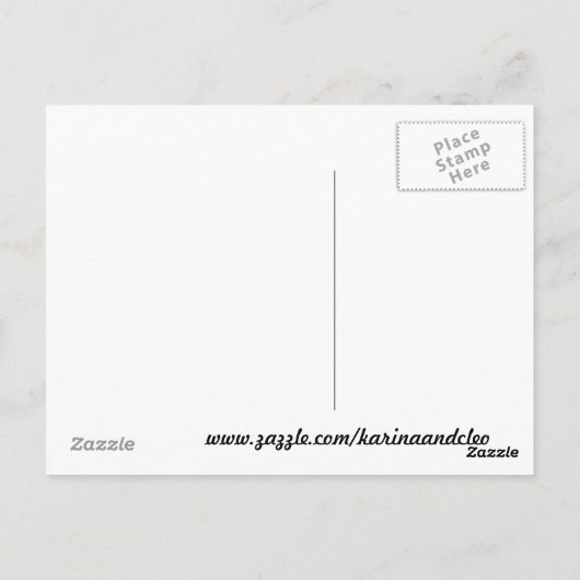 ワルシャワ表示 ポストカード (裏面)