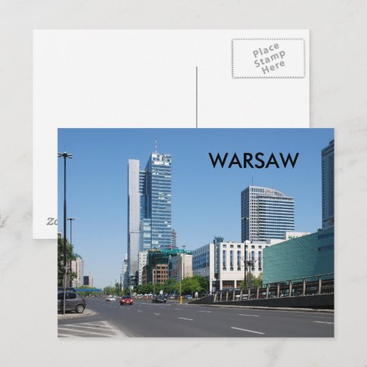 ワルシャワ ポストカード (正面/裏面)