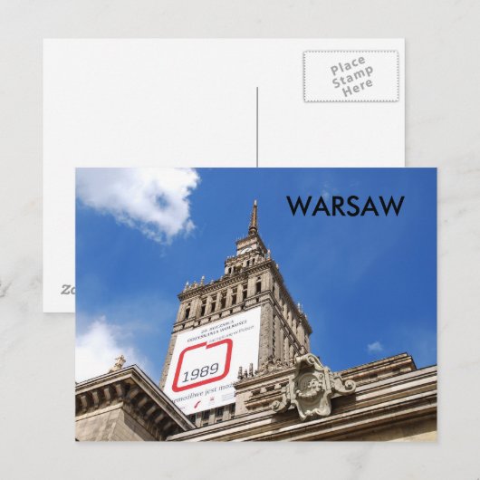 ワルシャワ ポストカード (正面/裏面)