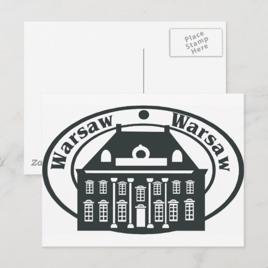 ワルシャワ ポストカード (正面/裏面)