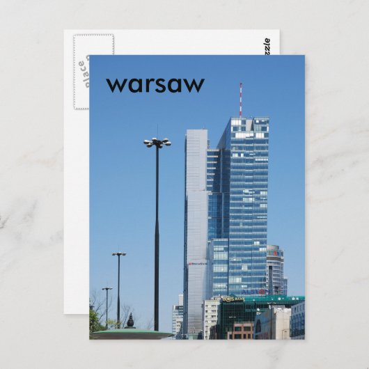 ワルシャワ ポストカード (正面/裏面)