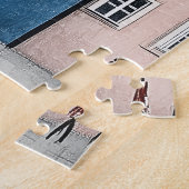 ワルシャワ・ポーランドへの旅行 ジグソーパズル (側面)