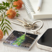 ワルシャワ、ポーランドクリスマスお祝い キーホルダー (正面右)