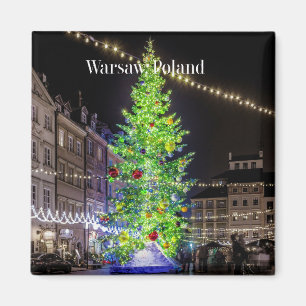 ワルシャワ、ポーランドクリスマスお祝い マグネット