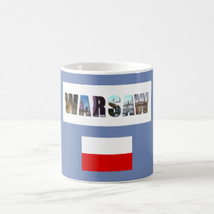ワルシャワ・ポーランド国旗 コーヒーマグカップ