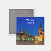 ワルシャワ・ポーランド磁石 マグネット (正面/裏面)