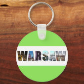 ワルシャワ・ポーランド キーホルダー (正面)