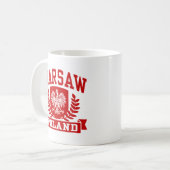 ワルシャワ・ポーランド コーヒーマグカップ (正面左)
