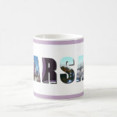 ワルシャワ・ポーランド・シティ旅行写真 コーヒーマグカップ (中央)