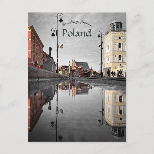ワルシャワ・ポーランド ポストカード (正面)