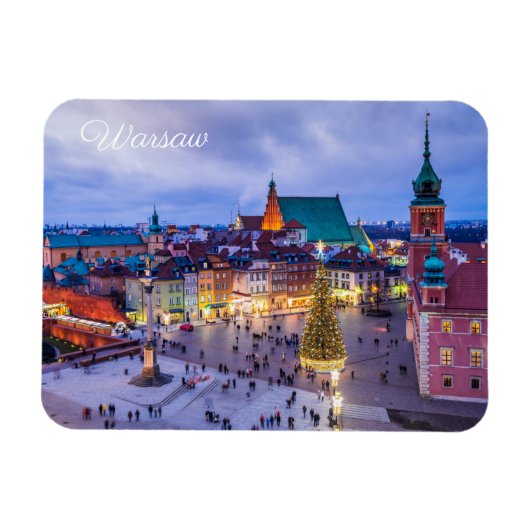 ワルシャワ・ポーランド マグネット (横)