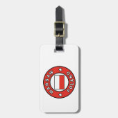 ワルシャワ・ポーランド ラゲッジタグ (正面縦)