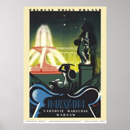 ワルシャワ(ワルシャワ)ポーランド – Saxon Palace Gardens Fo ポスター (正面)