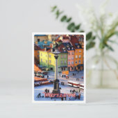 ワルシャワ – Sigismund Column – ポーランド – ポストカード (スタンド正面)