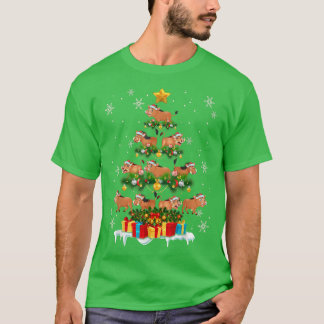 ワルソグサンタクリスマスツリーライトワイルドライフ醜いクリス Tシャツ