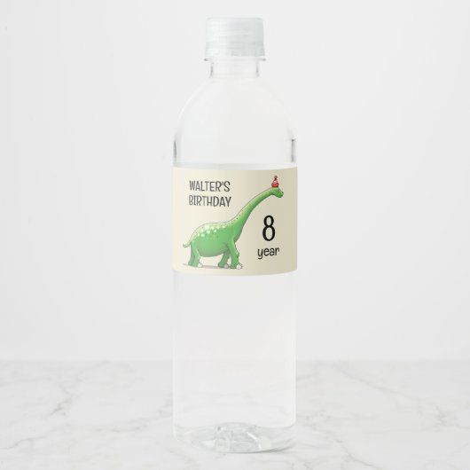 ワルター恐竜 ペットボトルラベル (正面)
