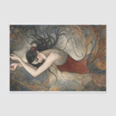 ワルツお洒落アールヌーボードリームインラスト&シルバー 薄葉紙 (正面)