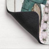 ワルツを踊るエレガントなカップル マウスパッド (コーナー)